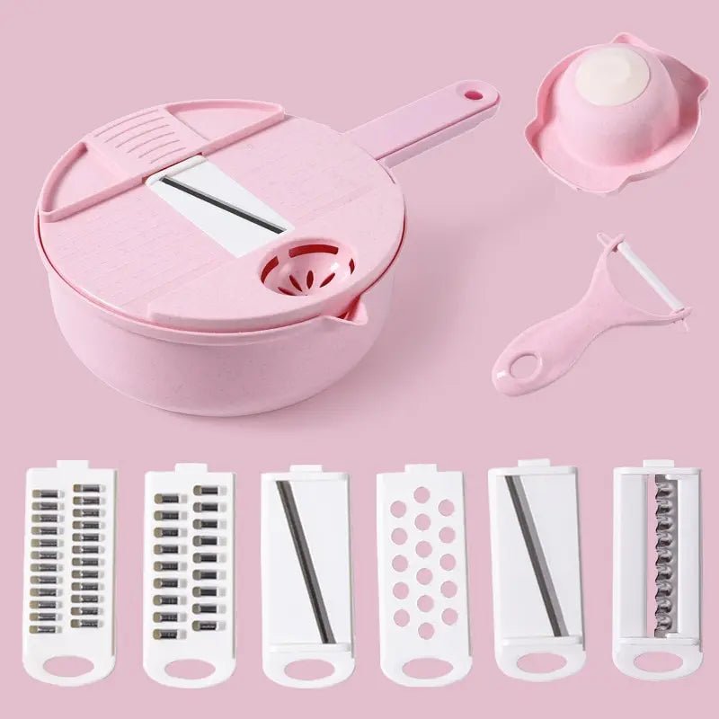 Hachoir Manuel - CutShredGrater™ - Rose - La Cuisine Expert