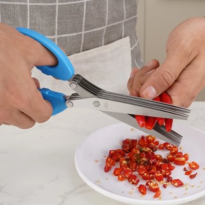 Ciseaux de Cuisine - MultiLayersScissor™ - Bleu - La Cuisine Expert